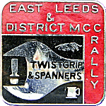 Twistgrip And Spanners motorcycle rally badge from Jean-Francois Helias
