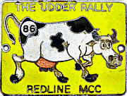 Udder motorcycle rally badge