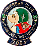 Ulysses motorcycle run badge from Jean-Francois Helias