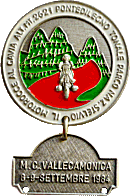 Vallecamonica motorcycle rally badge from Philippe Lorigne