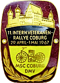 Veteranen Coburg motorcycle rally badge from Jean-Francois Helias