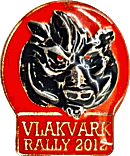 Vlakvark motorcycle rally badge from Jean-Francois Helias