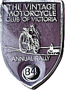 VMCC Victoria Annual motorcycle rally badge from Jean-Francois Helias