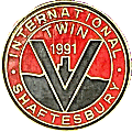 V Twin motorcycle rally badge from Terry Reynolds