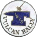 Vulcan motorcycle rally badge from Dave Honneyman