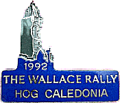 Wallace motorcycle rally badge from Jean-Francois Helias