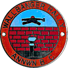Wall Banger motorcycle rally badge