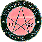 Walpurgis motorcycle rally badge from Russ Shand