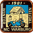 Warburg Winter Treffen motorcycle rally badge from Jean-Francois Helias