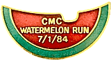 Watermelon motorcycle run badge from Jean-Francois Helias