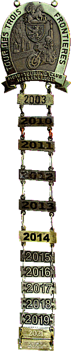 Welkenraedt MTC motorcycle run badge from Hans Mondorf