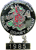 Welsh Coast motorcycle rally badge from Jean-Francois Helias
