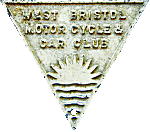 West Bristol MCC & CC motorcycle club badge from Jean-Francois Helias