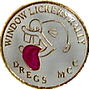 Window Lickers motorcycle rally badge from Nigel Woodthorpe