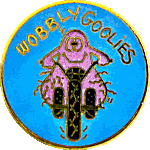 Wobbly Goolies motorcycle rally badge from Alan Kitson