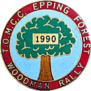 Woodman motorcycle rally badge from Jean-Francois Helias