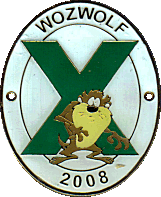 Wozwolf motorcycle rally badge from Dave Ranger