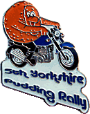 Yorkshire Pudding motorcycle rally badge from Jean-Francois Helias