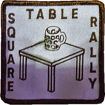 Square Table motorcycle rally badge from Peter Flintoff
