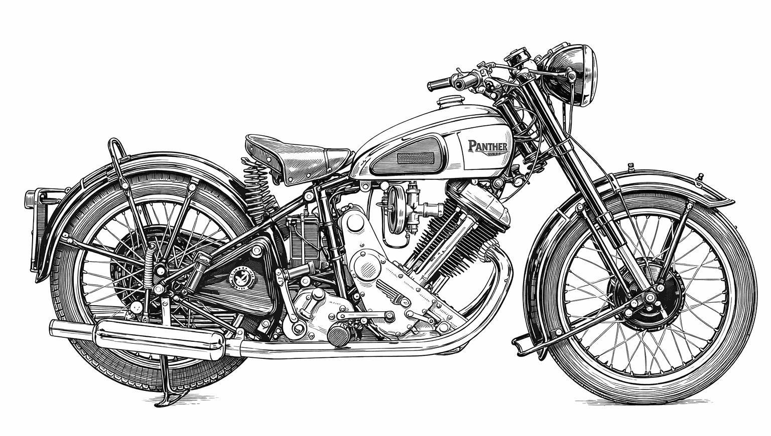 Panther sloper as rendered by Copilot