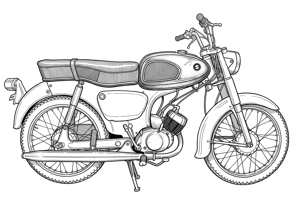Suzuki 80 as rendered by Gemini