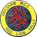 Red Lion motorcycle rally badge from Dave Cooper