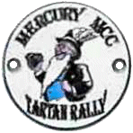 Tartan motorcycle rally badge from Ted Trett